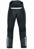 PANTALON DE MOTO PERFORADO DE VERANO UNISEX CON FORRO IMPERMEABLE EXTRAIBLE Y PROTECCIONES CE