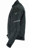 REF:RUIVO NEGRACAZADORA DE MOTO EN TEXTIL IMPERMEABLE 100% CON PROTECCIONES C.E. UNISEX
