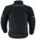 REF:VENUS NEGRO GRISCHAQUETA DE MOTO EN POLIESTER TÉRMICO, IMPERMEABLE, TRANSPIRABLE CON PROTECCIONES C.E. Y VENTILACIÓN DIRECTA