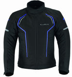 CHAQUETA DE MOTO EN POLIESTER TÉRMICO, IMPERMEABLE, TRANSPIRABLE CON PROTECCIONES C.E. Y VENTILACIÓN DIRECTA (1)