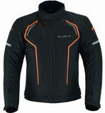 CHAQUETA DE MOTO EN POLIESTER TÉRMICO, IMPERMEABLE, TRANSPIRABLE CON PROTECCIONES C.E. Y VENTILACIÓN DIRECTA (3)