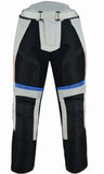 PANTALON DE MOTO PERFORADO DE VERANO CON FORRO IMPERMEABLE EXTRAIBLE, UNISEX Y PROTECCIONES C.E.
