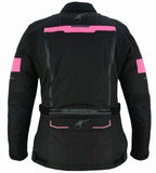 REF:TITAN FUCSIA ROSA 4SEASONCHAQUETA DE MOTO MUJER CUATRO ESTACIONES 4SEASON TRICAPA TOURING 3/4