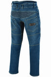 PANTALÓN KEVLAR VAQUERO UNISEX FLEXIBLE CON ZONAS ELÁSTICAS Y PROTECCIONES C.E.