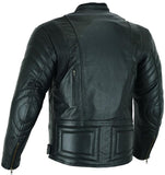 REF:MONTU NEGROCHAQUETA DE MOTO EN CUERO CON FORRO Y PROTECTORES C.E. EXTRAIBLES