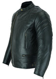 REF:MONTU NEGROCHAQUETA DE MOTO EN CUERO CON FORRO Y PROTECTORES C.E. EXTRAIBLES