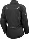 REF:MINERVA NEGRACHAQUETA MUJER 3/4 DE MOTO EN TEXTIL IMPERMEABLE, TRANSPIRABLE, TÉRMICO CON PROTECCIONES C.E.