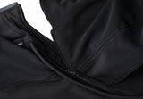 REF:KARAKARUM NEGROCHAQUETA DE MOTO UNISEX EN TEJIDO SOFTSHELL, NEOPRENO IMPERMEABLE, TÉRMICO Y PROTECTORES C.E.