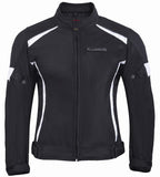REF:SUMMER LADY WHITE BLACKCHAQUETA DE MOTO PARA VERANO DE CHICAS CON PROTECCIONES C.E.