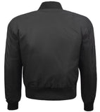 CAZADORA DE MOTO BOMBER EN 100% NAYLON UNISEX, IMPERMEABLE, TRANSPIRABLE Y TÉRMICO CON PROTECTORES C.E. EN 1621 NIVEL 2