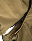 REF:KARAKARUM BEIGE CAMELLOCHAQUETA DE MOTO UNISEX EN TEJIDO SOFTSHELL, NEOPRENO IMPERMEABLE, TÉRMICO Y PROTECTORES C.E.