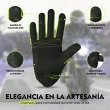 GUANTES DE MOTO LIGEROS CONFECCIONADOS EN TEJIDO TRANSPIRABLE Y RESISTENTE CON PROTECCIONES PARA VERANO