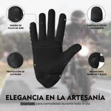 GUANTES DE MOTO LIGEROS CONFECCIONADOS EN TEJIDO ELASTICO, TRANSPIRABLE Y RESISTENTE CON PROTECCIONES PARA VERANO (1)