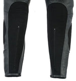 PANTALÓN DE MOTO FABRICADO EN CUERO CON PROTECCIONES DE TITANIO