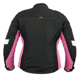 REF:GM105 FUCSIACHAQUETA DE CORDURA PARA CHICAS 100% IMPERMEABLE Y PROTECCIONES CE
