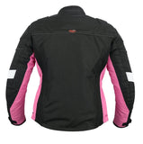 REF:GM105 FUCSIACHAQUETA DE CORDURA PARA CHICAS 100% IMPERMEABLE Y PROTECCIONES CE