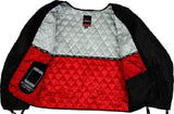 REF:GM166 NEGRA SIN JOROBACHAQUETA DE CUERO CON PROTECCIONES TPR TITANIO Y FORRO TÉRMICO