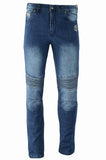 UNISEX FLEX DENIM TROUSERS WITH KEVLAR FABRIC REINFORCEMENTS AND CE PROTECTIONS