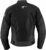REF:Hermes NegraCHAQUETA DE MOTO PERFORADA DE VERANO CON FORRO IMPERMEABLE Y DESMONTABLE