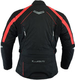 REF:ATENEA ROJACHAQUETA DE MOTO EN CORDURA 3/4 UNISEX, IMPERMEABLE Y FORRO EXTRAIBLE C.E.