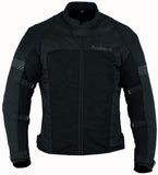 REF:EROS BLACKCHAQUETA PERFORADA DE VERANO CON FORRO IMPERMEABLE Y DESMONTABLE