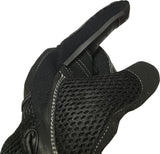 GUANTES DE VERANO PARA MOTORISTAS EN PIEL, MALLA Y FIBRA DE CARBONO (2)