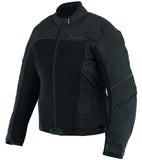 REF:IRIS NEGRA VERANO CHICASCHAQUETA PERFORADA DE CHICAS PARA VERANO CON FORRO 100% IMPERMEABLE EXTRAIBLE