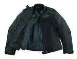REF:IRIS NEGRA VERANO CHICASCHAQUETA PERFORADA DE CHICAS PARA VERANO CON FORRO 100% IMPERMEABLE EXTRAIBLE