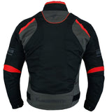 CHAQUETA DE MOTO UNISEX EN TEXTIL IMPERMEABLE, TÉRMICO CON PROTECCIONES C.E.