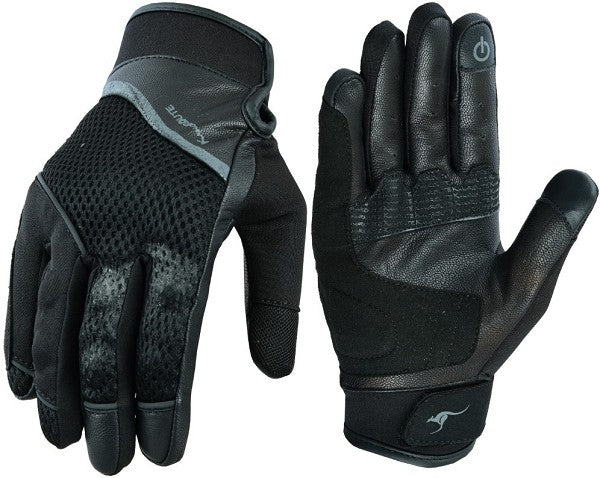 GUANTES DE MOTO EN PIEL Y MALLA PARA VERANO CON PROTECCIONES (5)