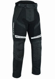 PANTALON DE MOTO PERFORADO DE VERANO UNISEX CON FORRO IMPERMEABLE EXTRAIBLE Y PROTECCIONES CE