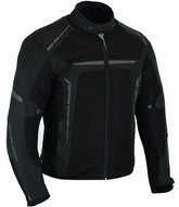 REF:VULCANO NEGROCHAQUETA DE MOTO PERFORADA DE VERANO CON FORRO IMERMEABLE EXTRAIBLE Y PROTECTORES C.E. UNISEX