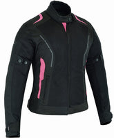 REF:Diana Fucsia Rosa MujerCHAQUETA DE VERANO MUJER CON PROTECCIONES C.E. Y FORRO IMPERMEABLE EXTRAIBLE