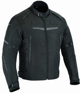 REF:RUIVO NEGRACAZADORA DE MOTO EN TEXTIL IMPERMEABLE 100% CON PROTECCIONES C.E. UNISEX