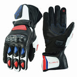 GUANTES DE MOTO EN PIEL ANILINA CON PROTECCIONES CARBONO Y ACERO INOXIDABLE (3)
