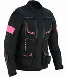 REF:TITAN FUCSIA ROSA 4SEASONCHAQUETA DE MOTO MUJER CUATRO ESTACIONES 4SEASON TRICAPA TOURING 3/4