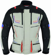 REF:TITAN ROJO AZUL 4SEASONCHAQUETA DE MOTO CUATRO ESTACIONES ( 4SEASON ) TRICAPA TIPO 3/4