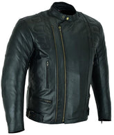 REF:MONTU NEGROCHAQUETA DE MOTO EN CUERO CON FORRO Y PROTECTORES C.E. EXTRAIBLES