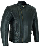 REF:MONTU NEGROCHAQUETA DE MOTO EN CUERO CON FORRO Y PROTECTORES C.E. EXTRAIBLES
