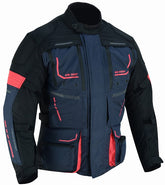 REF:TITAN AZUL MARINO 4SEASONCHAQUETA DE MOTO CUATRO ESTACIONES ( 4SEASON ) TRICAPA TIPO 3/4