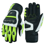 GUANTES PUÑOS CORTOS DE MOTO EN PIEL ANILINA CON PROTECCIONES DE ACERO INOXIDABLE (4)