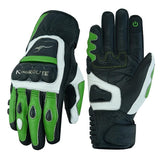 GUANTES PUÑOS CORTOS DE MOTO EN PIEL ANILINA CON PROTECCIONES DE ACERO INOXIDABLE (2)
