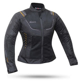 REF:DEGEND BREEZE MUJER VERANO NEGRA Y GOLD.CHAQUETA DEGEND BREEZE MUJER VERANO NEGRA Y GOLD.