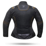 REF:DEGEND BREEZE MUJER VERANO NEGRA Y GOLD.CHAQUETA DEGEND BREEZE MUJER VERANO NEGRA Y GOLD.