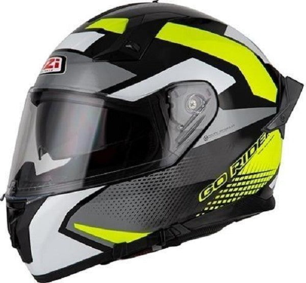 REF:CASCO NZI GO RIDER STREAM DUO QUADRI BLACK&GREY&YELLOWCASCO NZI GO RIDER STREAM DUO QUADRI BLACK&GREY&YELLOW