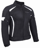 REF:SUMMER LADY WHITE BLACKCHAQUETA DE MOTO PARA VERANO DE CHICAS CON PROTECCIONES C.E.