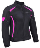 REF:SUMMER LADY PINK BLACKCHAQUETA DE CHICAS DE MOTO PARA VERANO CON PROTECCIONES CE