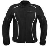 REF:SUMMER MAN WHITE BLACKCHAQUETA DE MOTO PARA VERANO UNISEX CON PROTECCIONES C.E.