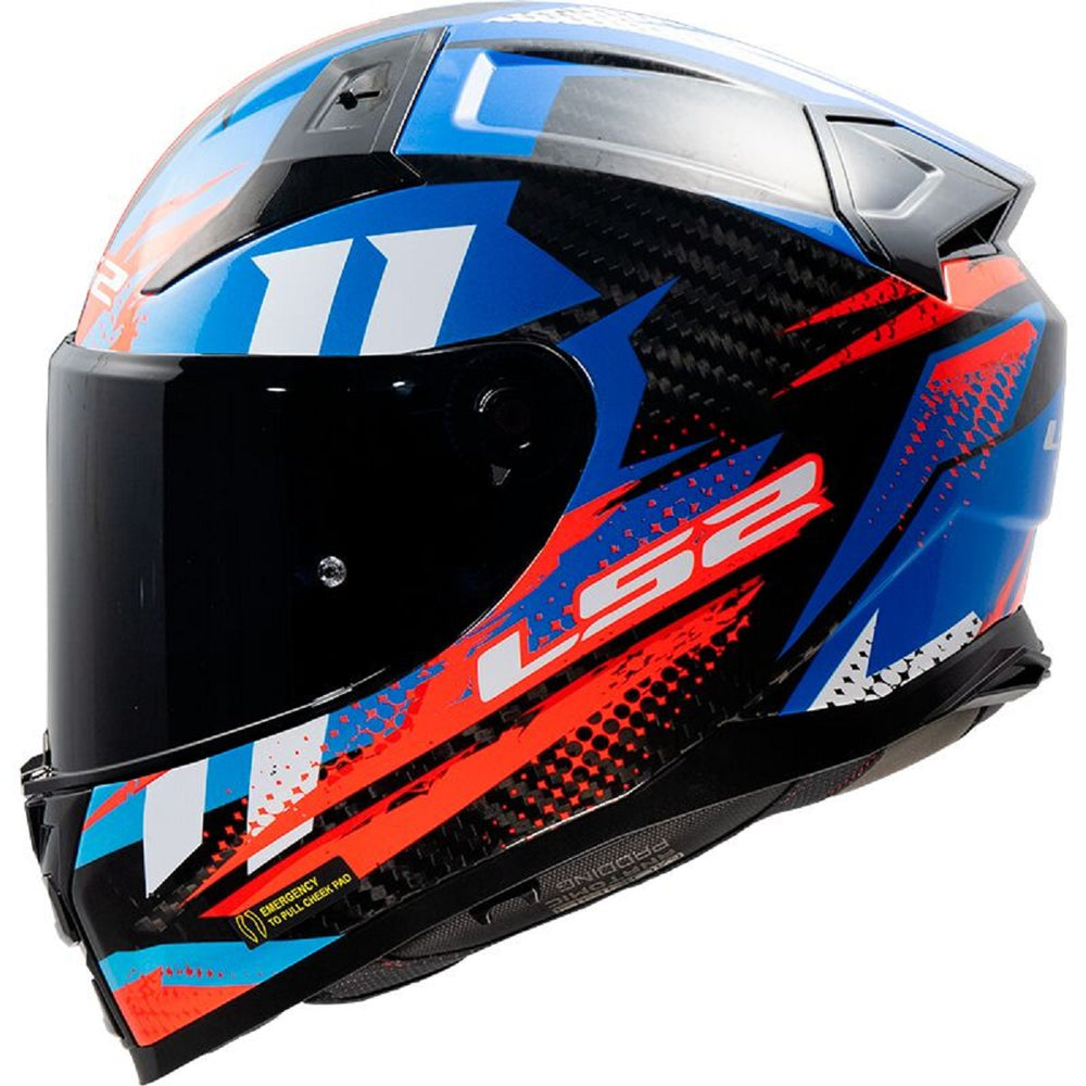 REF:LS2 FF811 VECTOR II TANTIC Gloss Red Blue CARBONOLS2 FF811 VECTOR II TANTIC Gloss Red Blue CARBONO