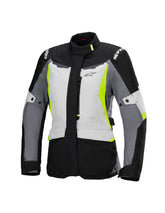 CHAQUETA ALPINESTARS MUJER STELLA ST-1 WATERPROOF ICE GREY BLACK YELLOW FLUO